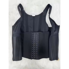 Mesh Waist Slimming Three-Breasted Shapewear Corset